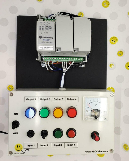 New Allen-Bradley Micro820 Programmable CCW PLC Trainer Micro800 Training Kit AB820A - Product Image