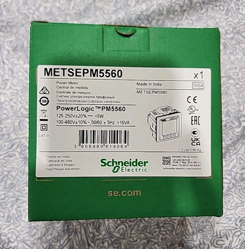 New Schneider Electric METSEPM5560 Energy Meter PM5560 2 ethernet - Product Image
