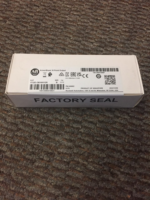 New ALLEN BRADLEY 1732E-OB16M12R FACTORY SEALED  - Product Image