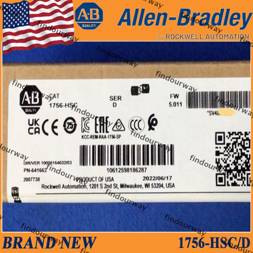 New NEW IN BOX PLC-AB 1756-HSC SER D CONTROLLOGIX HIGH SPEED COUNTER MODULE - Product Image