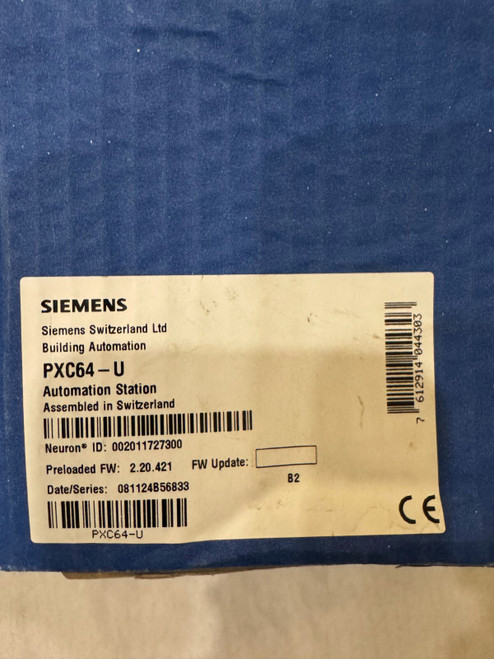 New ??? Siemens PXC64-U FW 2.20.421 automation station UPS ?? - Product Image