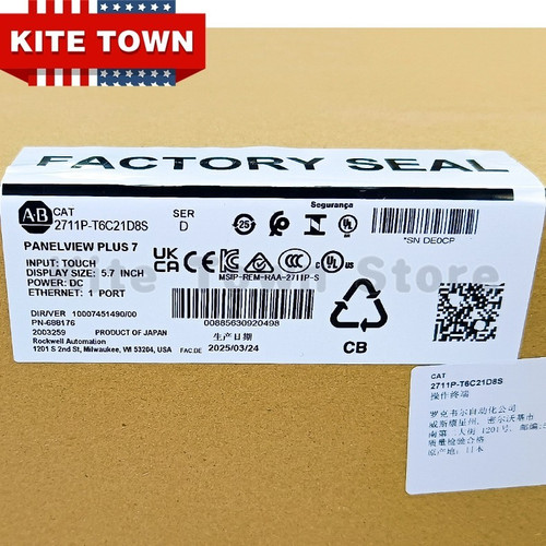 New 2025 New AB 2711P-T6C21D8S Allen-Bradley HMI PanelView Plus 7 Graphic Terminal - Product Image
