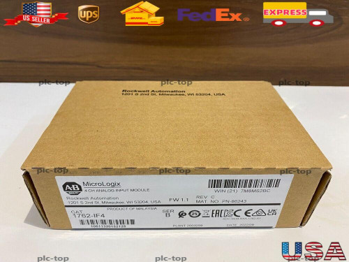 New Allen Bradley 1762-IF4 MicroLogix 4 CH Analog Input Module New Factory Sealed AB - Product Image