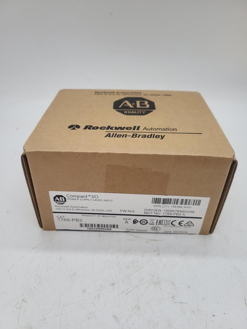 New Authentic Allen-Bradley Compact IO Power Supply 1769-PB2 Ser.A 1769PB2 - Product Image