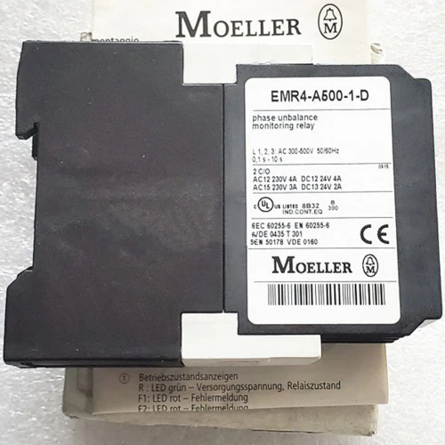 New 1PC New Eaton Moeller EMR4-A500-1-D Relay Expedited Shipping EMR4A5001D  - Product Image