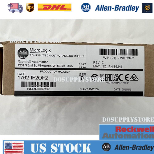New New AB 1762-IF20F2 Sealed Allen Bradley 1200 IO Module 1762-IF2OF2 US Free Tax - Product Image
