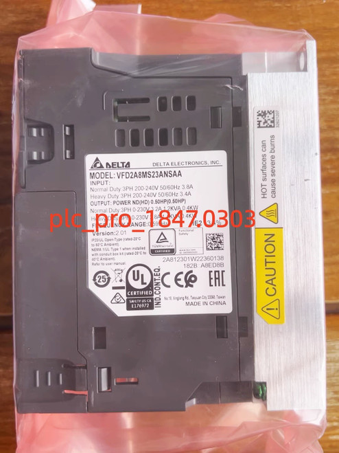 New 1PCS New original DELTA VFD2A8MS23ANSAA Frequency converter Warranty 12 months plc_pro_1847.0303 - Product Image