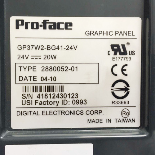 New Proface PLC Processors Touch Screen Panel Pro-Face GP37W2-BG41-24V  - Product Image