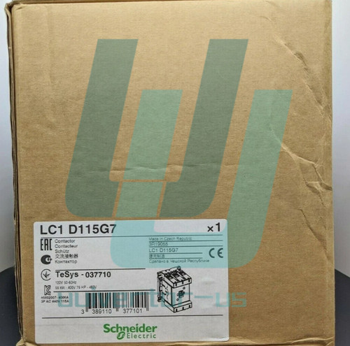 New LC1D115G7 1PCS Brand New Schneider LC1D115G7 115A 120V 50160Hz Fast ship - Product Image