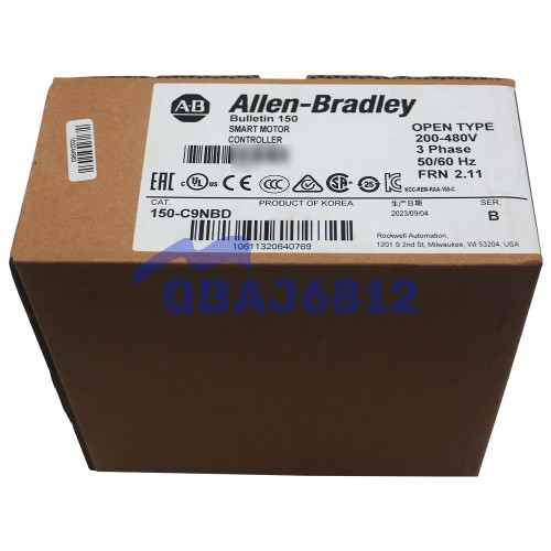 New New Allen Bradley 150-C9NBD SMC-3 9A Smart Motor Controller 3-Phase 5060Hz Max  - Product Image