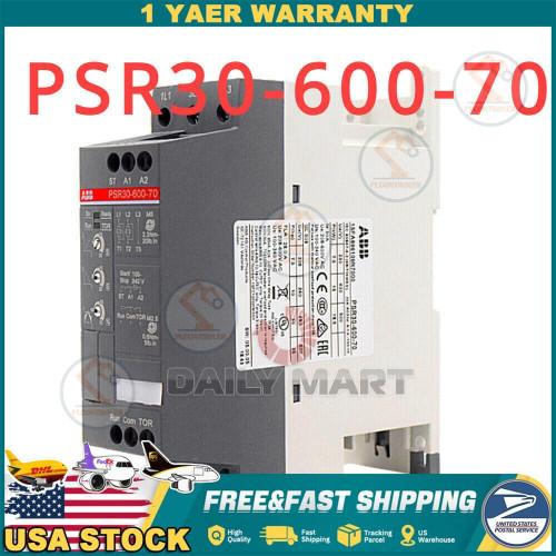 New New In Box ABB PSR30-600-70 PSR3060070 Soft Starter US Free TAX - Product Image