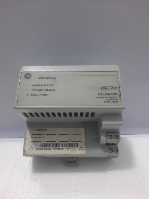 Used Allen Bradley 1794-AENT Ser A Flex IO EtherNet IP Network Adapter 96344080 - Product Image