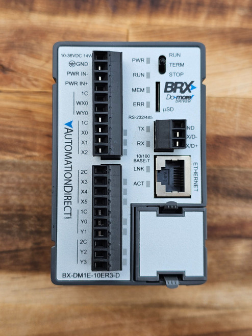 Refurbished NEW BRX AUTOMATION DIRECT BX-DM1E-10ER3-D 24 VDC ETHERNET 6 POINT AC-DC INPUTS BX-DM1E-10ER3-D BXDM1E10ER3D -...