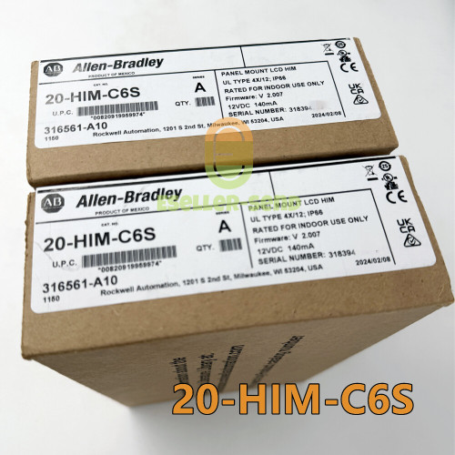 New Allen-Bradley 20-HIM-C6S SER A Powerflex Panel Mount LCD HIM New Factory Sealed 20HIMC6S - Product Image