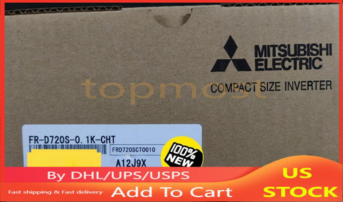 New 1pcs Mitsubishi Frequency Converter FR-D720S-0.1K-CHT  - Product Image