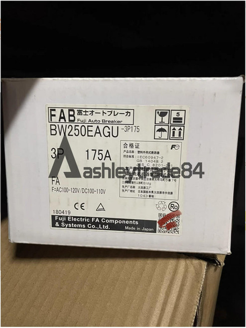 New NEW 1PCS FUJI BW250EAGU Circuit Breaker 3P 175A  - Product Image