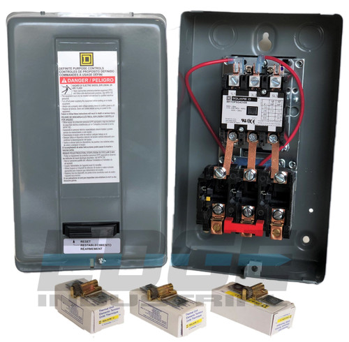 New SQUARE D ELECTRIC MOTOR STARTER CONTROL 10HP 40A 3PH 208-230V 8911DPSG43V09 - Product Image