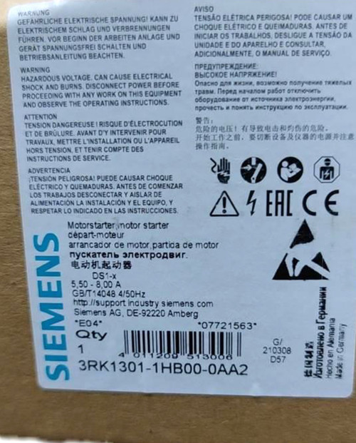 New NEW Siemens 3RK1301-1HB00-0AA2  3RK13011HB000AA2 - Product Image