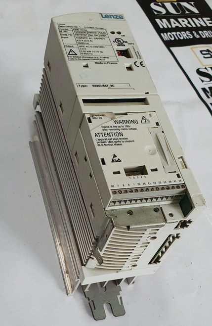 Used LENZE DRIVE E82EV551-2C 8200 VECTOR FREE SHIP - Product Image