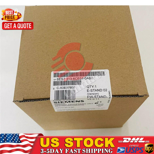 New New Siemens 6ES7313-6CE01-0AB0 6ES7 313-6CE01-0AB0 1 Year Warranty Fast Shipping  - Product Image