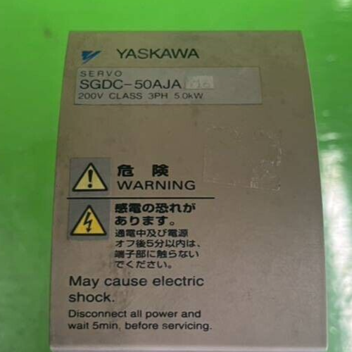 Used YASKAWA SGDC-50AJAY16 Servo Unit 200V 5.0kW Removed From The Working Machine - Product Image