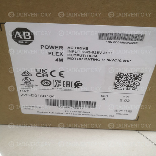 New 1pc New Allen-Bradley 22F-D018N104 US stock Expedited shipping with warrany - Product Image