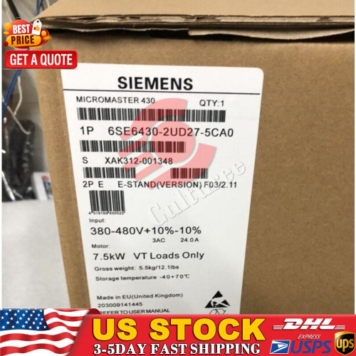 New New Siemens 6SE6430-2UD27-5CA0 6SE6 430-2UD27-5CA0 1 Year Warranty Fast Shipping  - Product Image
