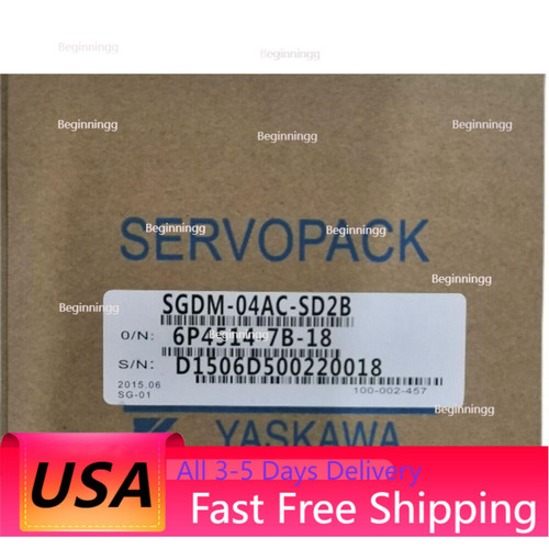 New US FREE TAX YASKAWA SGDM-04AC-SD2B Servo Drive SGDM04ACSD2B - Product Image