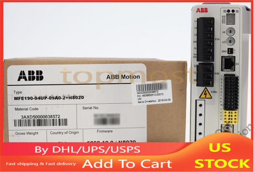 New Surplus ABB MFE190-04UP-09A0-2N8020 ABB MicroFlex e190 US Free TAX MFE190-04UP-09A0-2+N8020-7R1RWSWJ - Product Image