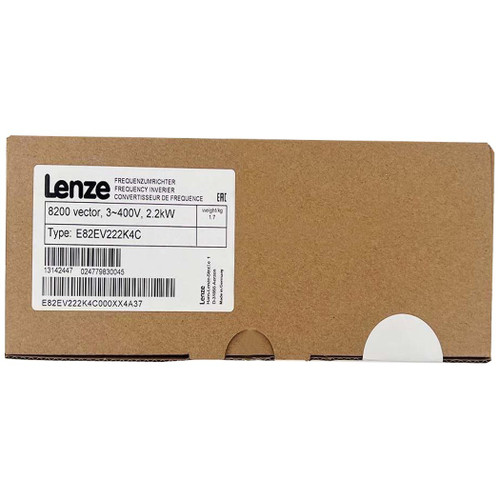 New E82EV222K4C New Sealed LENZE 8200 VECTOR FREQUENCY INVERTER 2.2 KW E82EV222K4C - Product Image