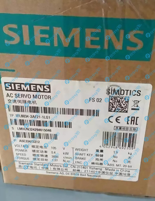 New 1PCS NEW SIEMENS 1FL6034-2AF21-1LG1 SERVO MOTOR  - Product Image