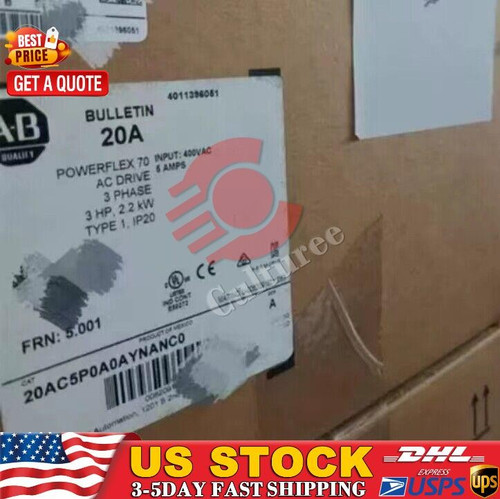 New Allen-Bradley 20AC5P0A0AYNANC0 20AC5P0A0AYNANC0 Fast Ship New In Box - Product Image