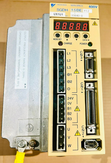 Used YASKAWA SERVOPACK SGDH-15DEY12, 380-480 VAC ,4.8-5.4 A 1.5 KW Not Applicable - Product Image