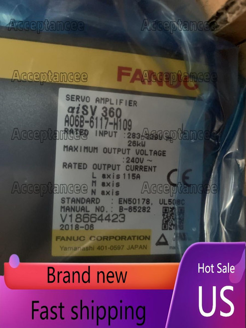 New FANUC A06B-6117-H109 Servo Amplifier A06B6117H109 New In Box US Free TAX  - Product Image