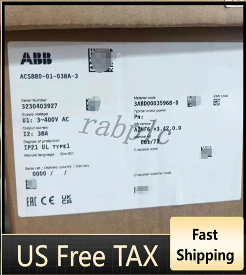 New ACS880-01-038A-3 brand new ABB frequency converter with box, free shipping - Product Image