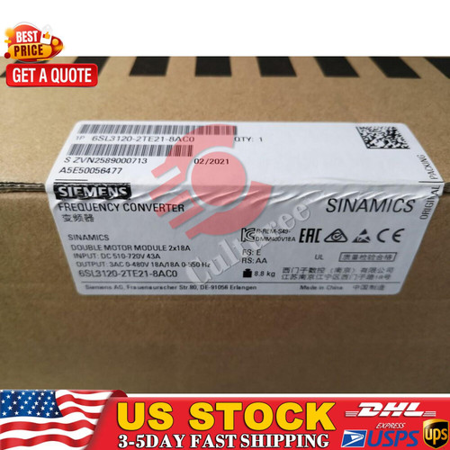 New New Siemens 6SL3120-2TE21-8AC0 6SL3 120-2TE21-8AC0 1 Year Warranty Fast Shipping  - Product Image