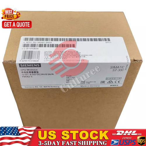 New New Siemens 6ES7352-5AH01-0AE0 6ES7 352-5AH01-0AE0 1 Year Warranty Fast Shipping  - Product Image