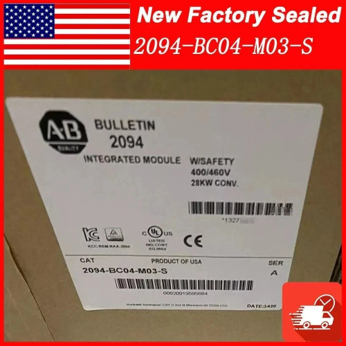 New NEW Sealed Allen Bradley 2094-BC04-M03-S A Kinetix 6000 Integrated Axis Module  - Product Image