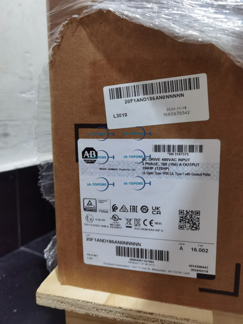 New NEW AB 20F1AND186AN0NNNNN PowerFlex Air Cooled 753 AC Drive 20F1AND186AN0NNNN - Product Image