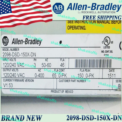 New Factory Sealed 2098-DSD-150X-DN AB Ultra 3000 Servo Drive FreeShip 2098DSD150XDN  - Product Image