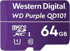Sandisk 64gb Wd Purple Sc Qd101 Microsd Card - WDD064G1P0C-85AEL0