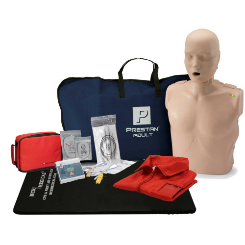 New CPR Training Kit with Adult Manikin and AED Practi-Trainer Essentials 