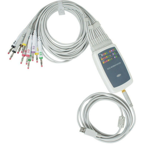 New RR8000G PC-Based 12 Lead ECG Workstation EKG Machine Recorder Analysis