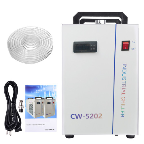 New CW-5202 Industrial Water Chiller for CO2 Laser Engraving Cutting Machines - Product Image