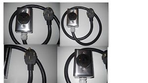 Adapter  250 Volts 50 Amp, 4 Feet, 14-50P Plug, 10-50R Outlet Work All Stove
