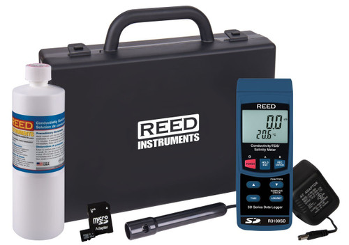 New REED Instruments R3100SD-KIT Data Logging Conductivity/TDS/Salinity