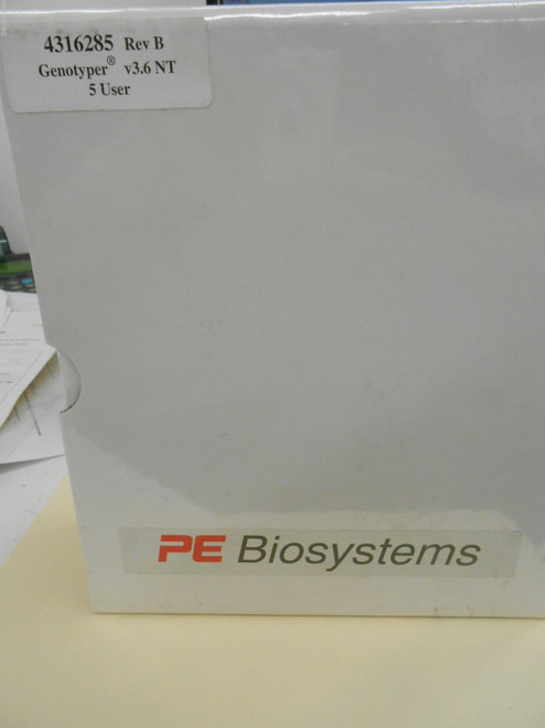New ABI PRISM PE BIOSYSTEMS 4316285 REV-B 5 USER GENOTYPER V3.6 NT SOFTWARE