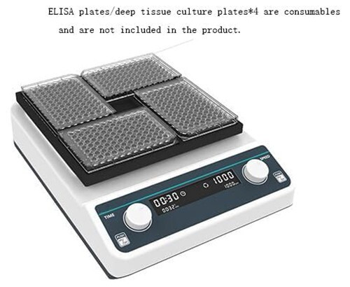 New Lab Microplate Oscillator Mixer Microplate Shaker with Range