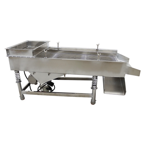 New 110V Full Stainless Steel 8mm Round Hole Linear Vibrating Screen Single