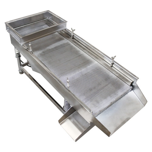 New 110V 2MM Single Layer Linear Vibrating Screen Vibrating Sifter Seiveing